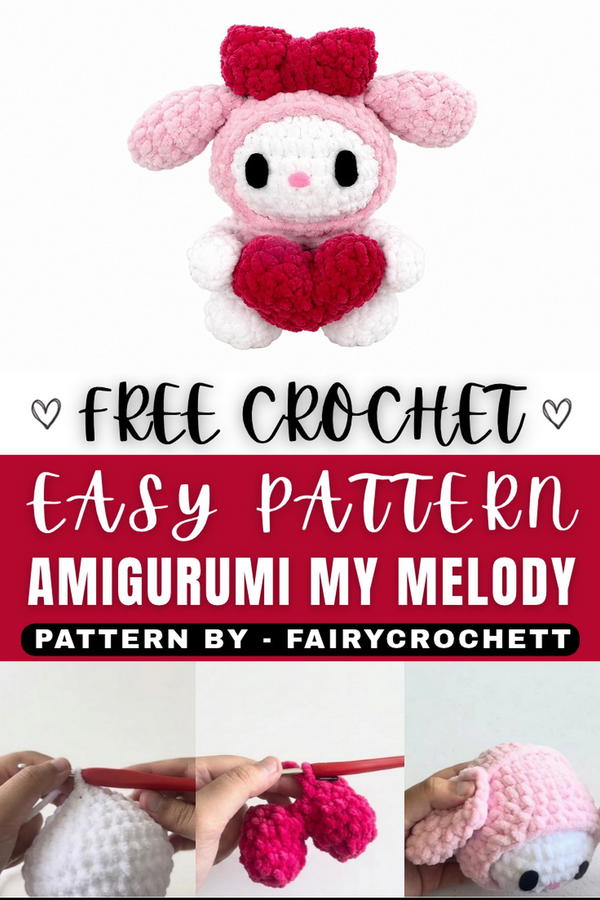 Crochet Amigurumi My Melody Pattern