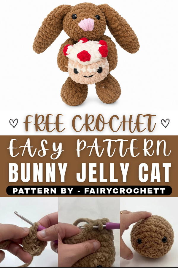 Crochet Bunny Jelly Cat Pattern 