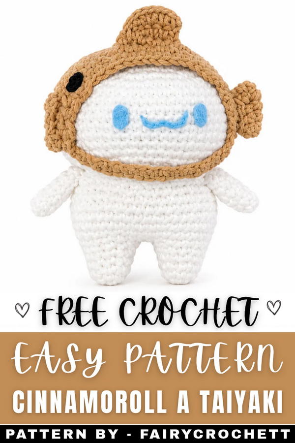 Crochet Cinnamoroll A Taiyaki Pattern 