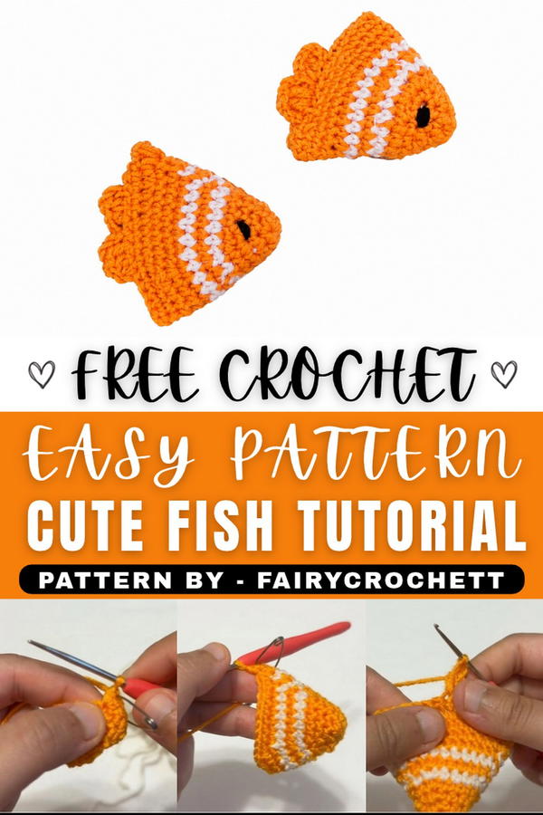 Crochet Cute Fish Tutorial