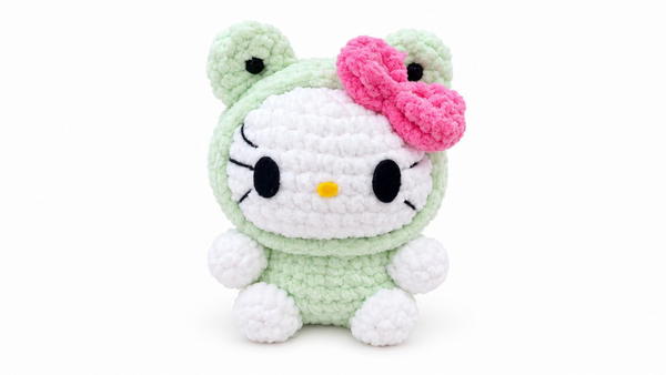 Crochet Frog Hello Kitty Pattern 5