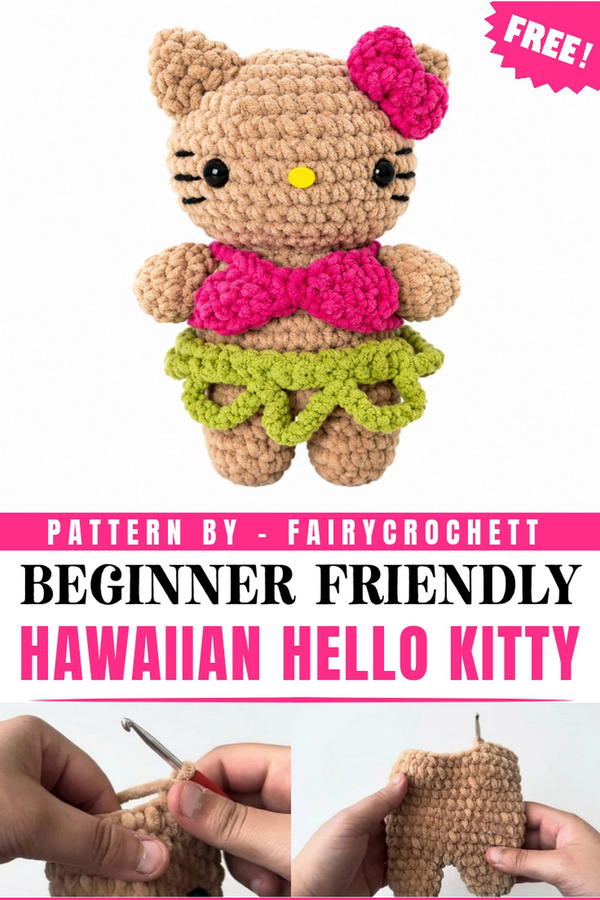 Crochet Hawaiian Hello Kitty Pattern