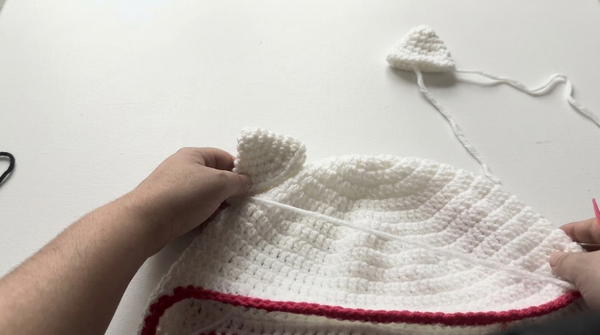 Crochet Hello Kitty Beanie Pattern 4