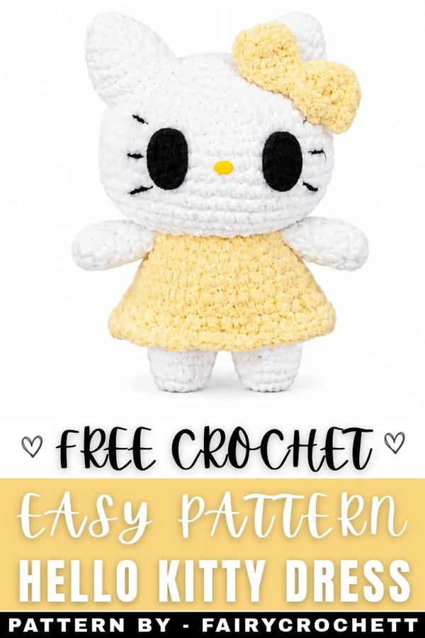 Crochet Hello Kitty Dress Pattern
