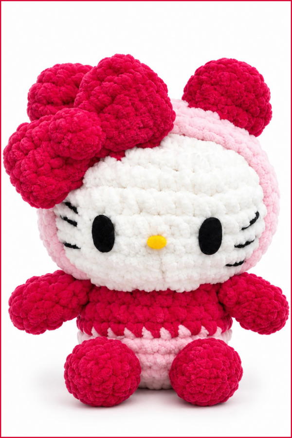 Crochet Hello Kitty Pattern 6