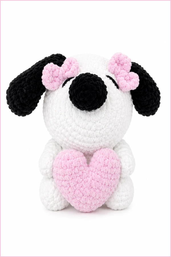 Crochet Snoopy With Heart Pattern 6