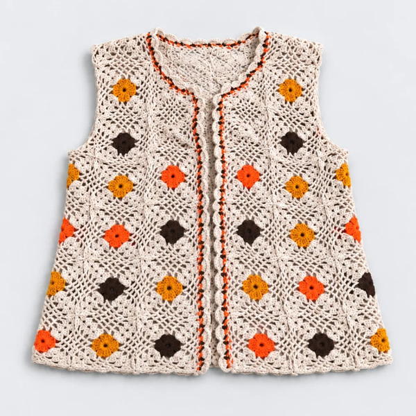 Crochet Vest Pattern with Motifs to Adorn Your Bridal Trousseaur (12)