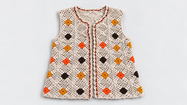 Crochet Vest Pattern with Motifs to Adorn Your Bridal Trousseaur (8)