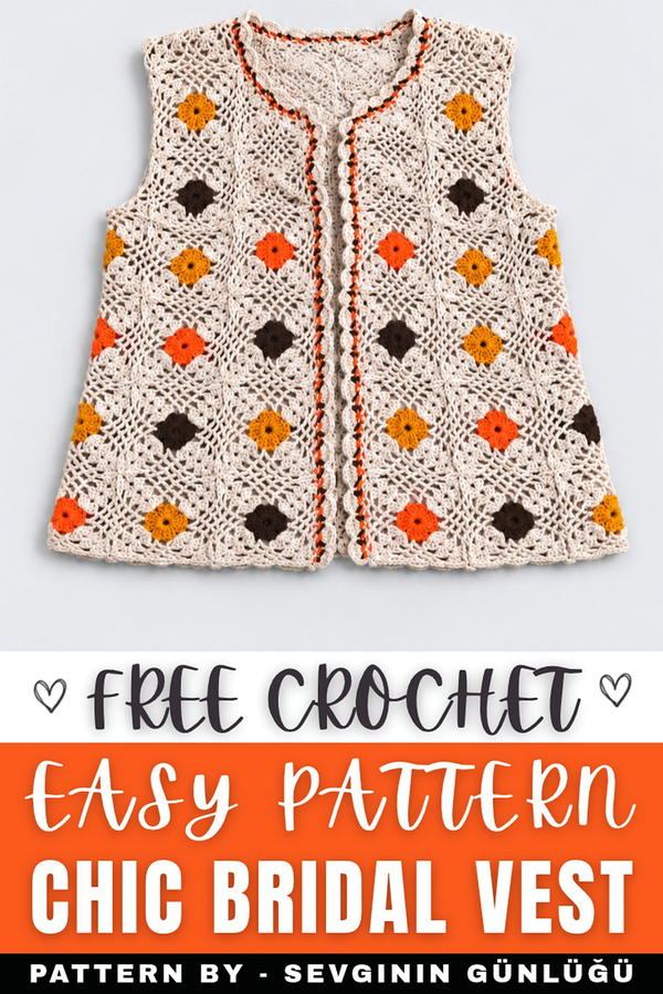 Crochet Vest Pattern with Motifs to Adorn Your Bridal Trousseaur (9)