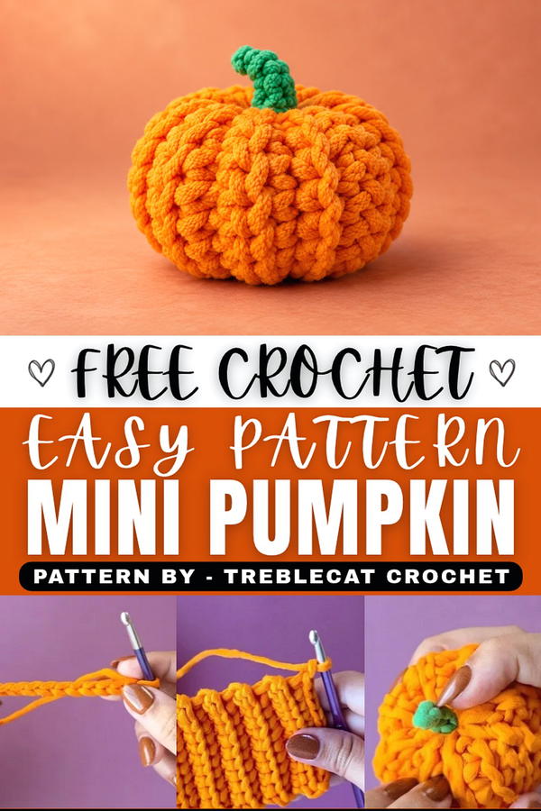 Crochet a Mini Pumpkin Beginner Friendly Step By Step (1)