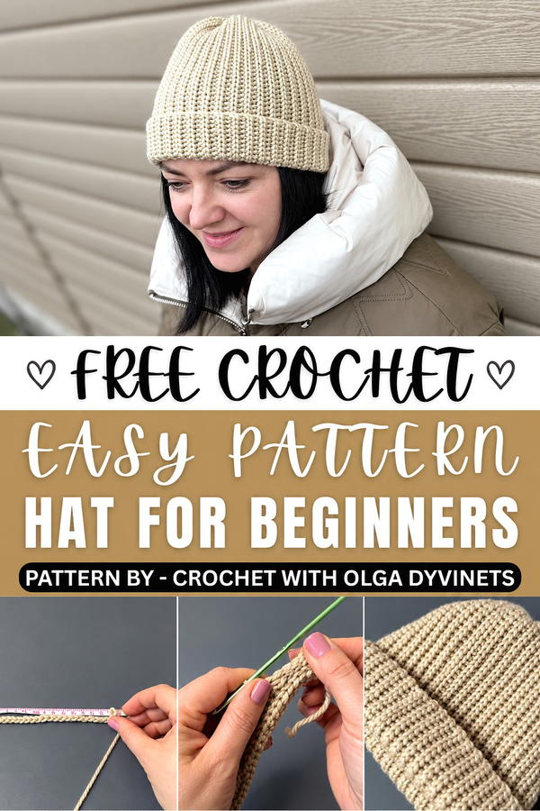 EASIEST CROCHET HAT. Crochet for beginners (1)