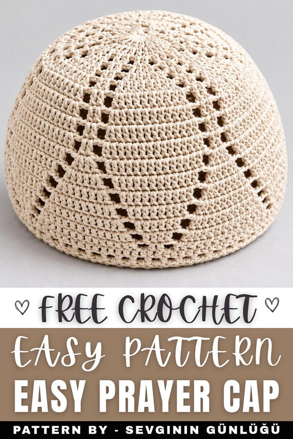 Easy and Stylish Crochet Prayer Cap Making (11)