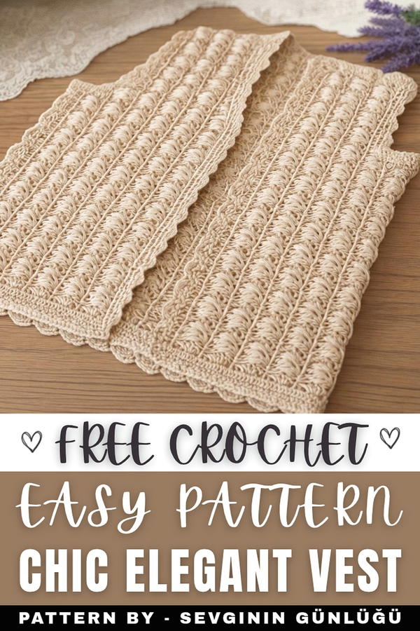 Elegant and stylish crochet vest making, neckline and armhole shaping (9)