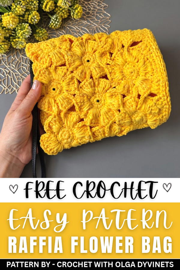 Everyone is looking for how to crochet a raffia flower bag (10)