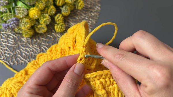 Everyone is looking for how to crochet a raffia flower bag (7)