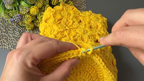 Everyone is looking for how to crochet a raffia flower bag (9)