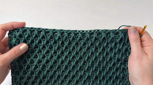 Handbag with honeycomb pattern _ A step-by-step crochet lesson 5