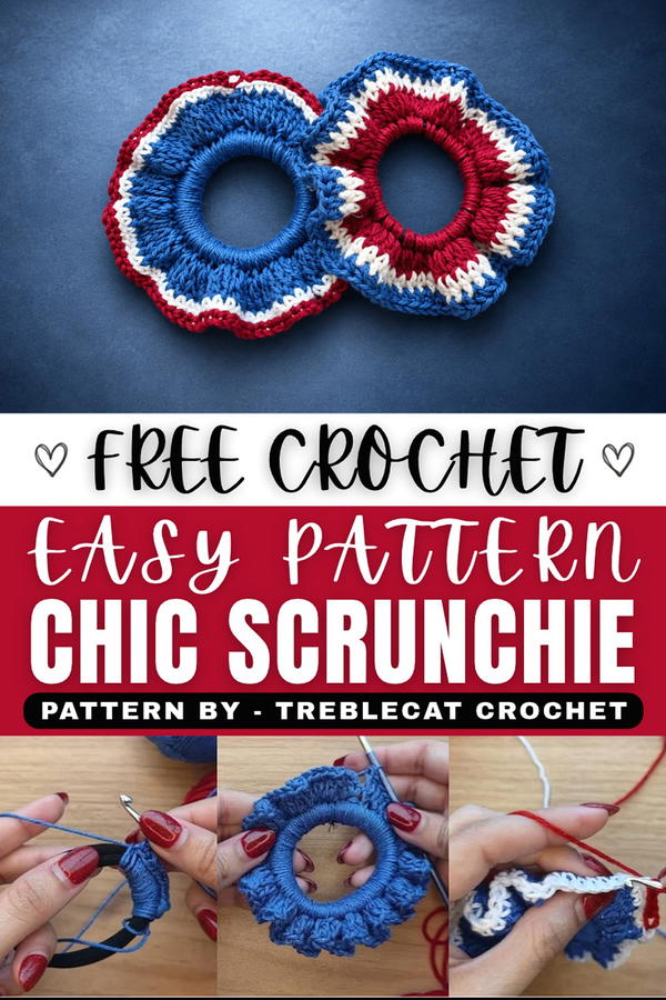 How To Crochet A Scrunchie (1)