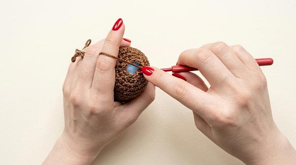 How To Crochet Acorn With Oak Leaves 7