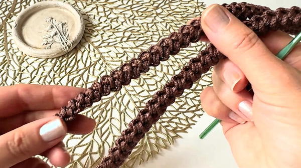 How To Crochet Beautiful Bag Made Of Polyester Cord 7