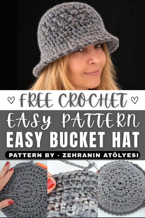 How To Crochet Easiest Bucket Hat Tutorial (1)
