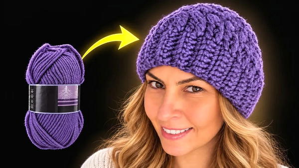 How To Crochet Easy Crochet Beanie Tutorial (2)