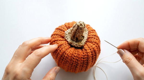How To Crochet Elegant Fall Decor Pumpkin (2)