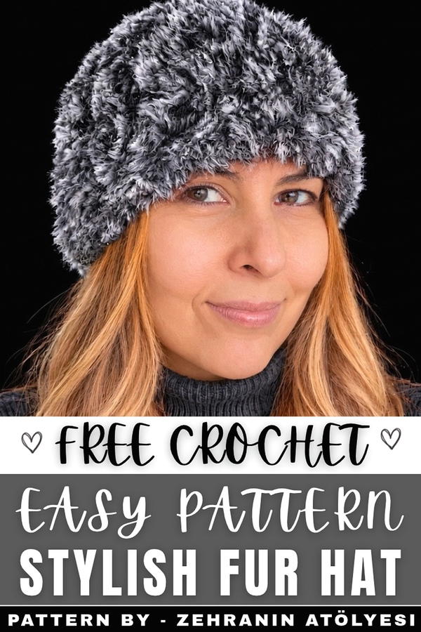 How To Crochet Fur Hat in 1 Hour _ So Easy (2)