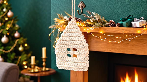 How To Crochet New Year's Décor Christmas Tree House 2