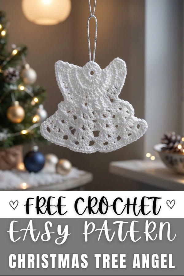 How To Crochet New Year's Décor. Christmas Tree Angel 2