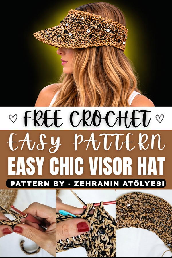 How To Crochet Paper Rope Brim Cap (1)