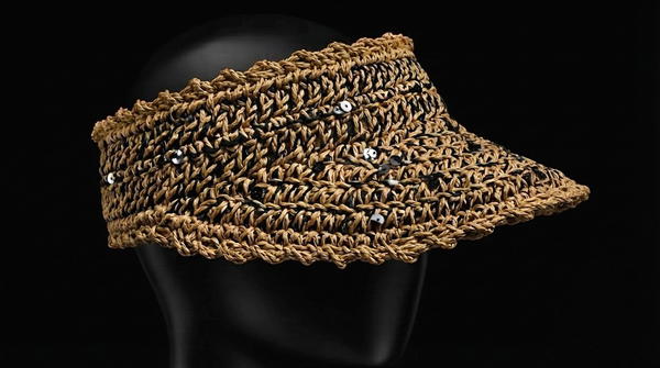How To Crochet Paper Rope Brim Cap (2)
