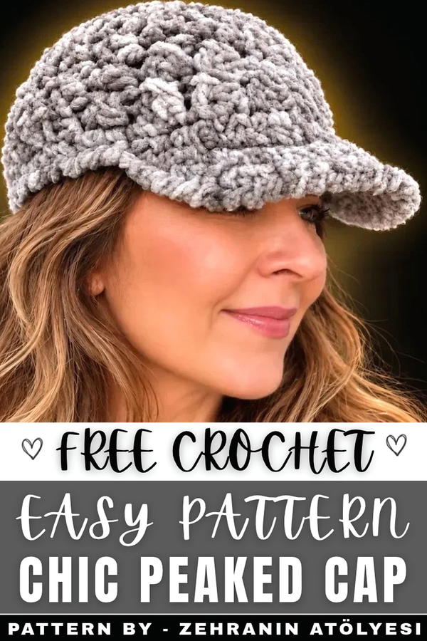 How To Crochet Peaked Cap with Winter Yarn (3)