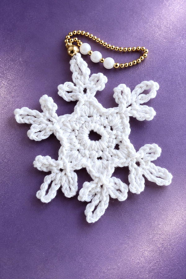 How To Crochet Snowflake Crochet Pattern (2)