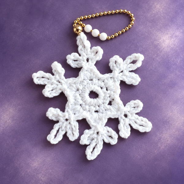 How To Crochet Snowflake Crochet Pattern (3)