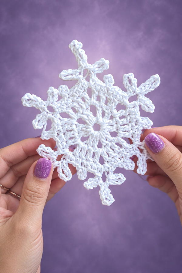 How To Crochet Snowflake Crochet Pattern (3)