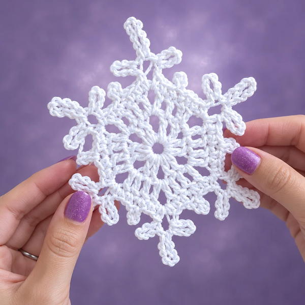 How To Crochet Snowflake Crochet Pattern (4)