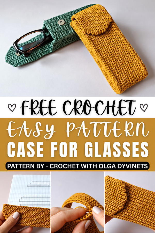 How to Crochet a Case for Glasses or a Phone (1)