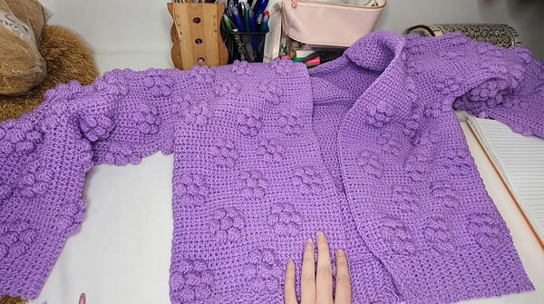 How to Crochet a Gorgeous 3D Flower Jacket for All Sizes _ Beautiful Floral Design Tutorial (6)
