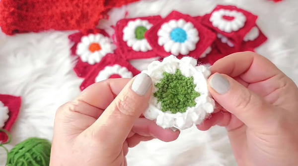 How to Crochet a Gorgeous Popcorn Daisy Motif Vest Cardigan _ Beautiful Floral Design (11)