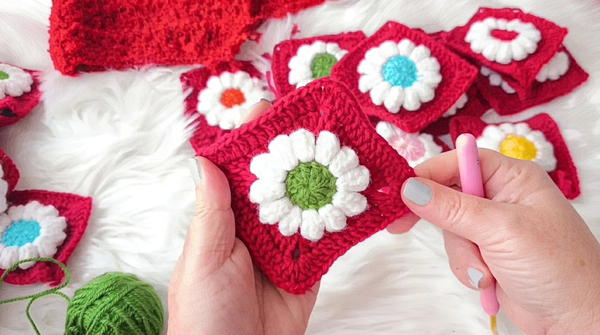 How to Crochet a Gorgeous Popcorn Daisy Motif Vest Cardigan _ Beautiful Floral Design (6)