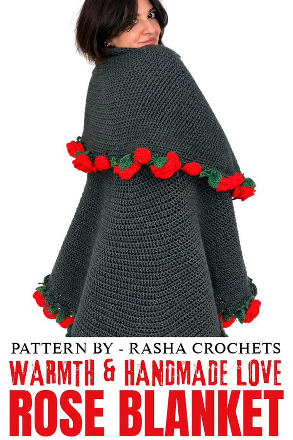How to Crochet a Stunning Rose Blanket _ Unique Floral Design Full of Beauty and Warmth (3)