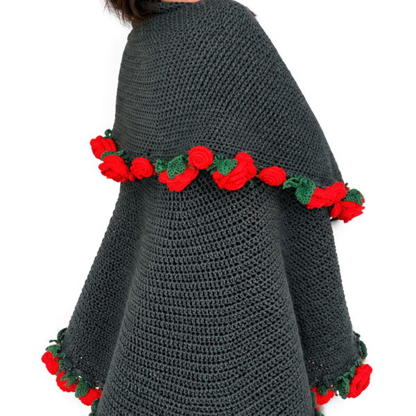 How to Crochet a Stunning Rose Blanket _ Unique Floral Design Full of Beauty and Warmth (5)