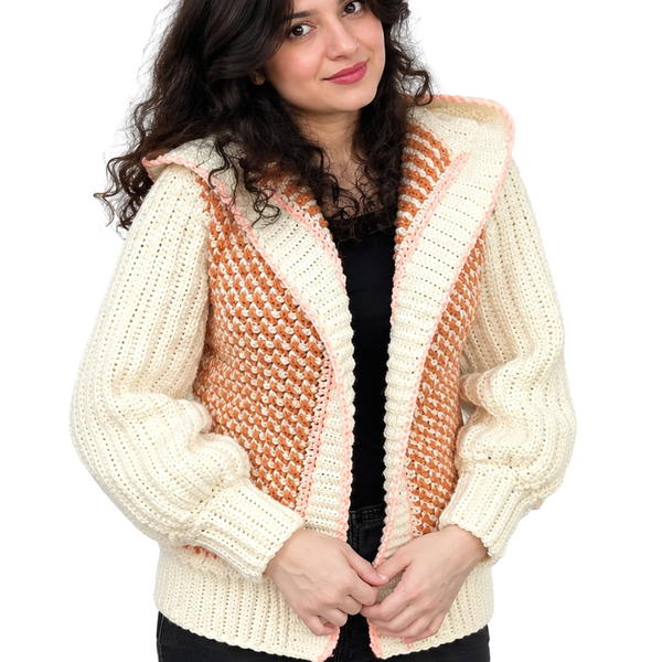 How to Crochet a Stylish Hoodie Jacket _ Fun and Easy Step-by-Step Tutorial (4)
