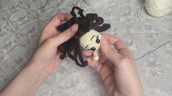 How to Crochet an Adorable Bouquet Doll _ Cute and Beautiful Flower Doll Tutorial (11)