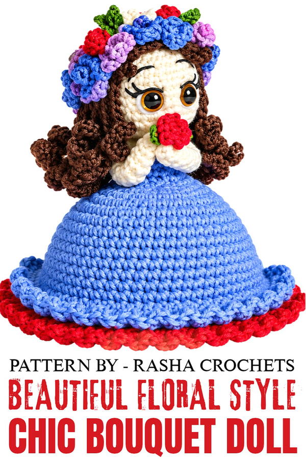 How to Crochet an Adorable Bouquet Doll _ Cute and Beautiful Flower Doll Tutorial (2)