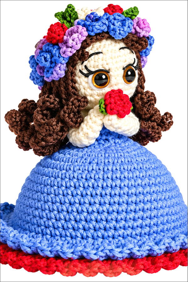 How to Crochet an Adorable Bouquet Doll _ Cute and Beautiful Flower Doll Tutorial (3)