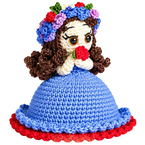 How to Crochet an Adorable Bouquet Doll _ Cute and Beautiful Flower Doll Tutorial (4)