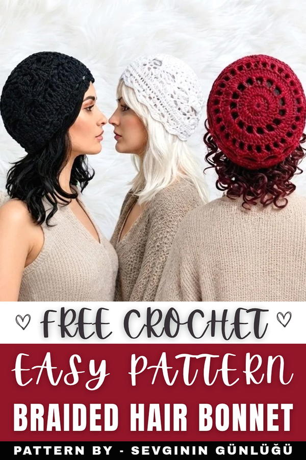 How to Make a Lace-Like Braided Hair Bonnet (2)