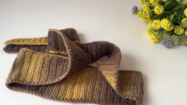 How to crochet Sophie's scarf. Crochet pattern (8)